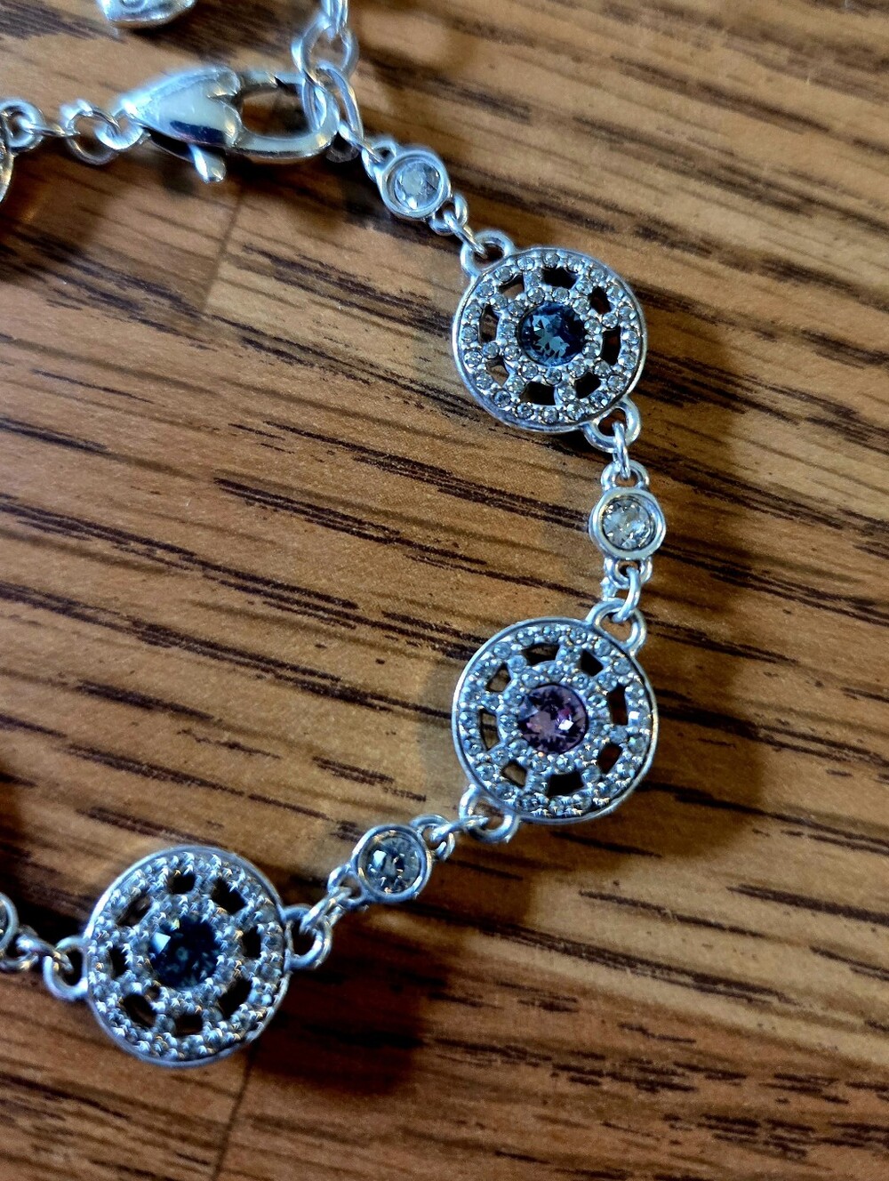 💐BRIGHTON "Illumina" Crystal And Silver Petite Link Bracelet SWEET AND SPARKLY! - Picture 3 of 8